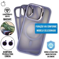 Capa iPhone 16 - Metal Stand Fosca Magsafe Light Purple